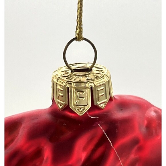 Fitz And Floyd Vintage Glass Christmas Ornaments 2004 Glass Santa Stocking Bunny - Picture 10 of 13